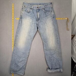 Edwin 505X Jeans Mens Selvedge Light Wash Regular Straight Japan Fits 33x31